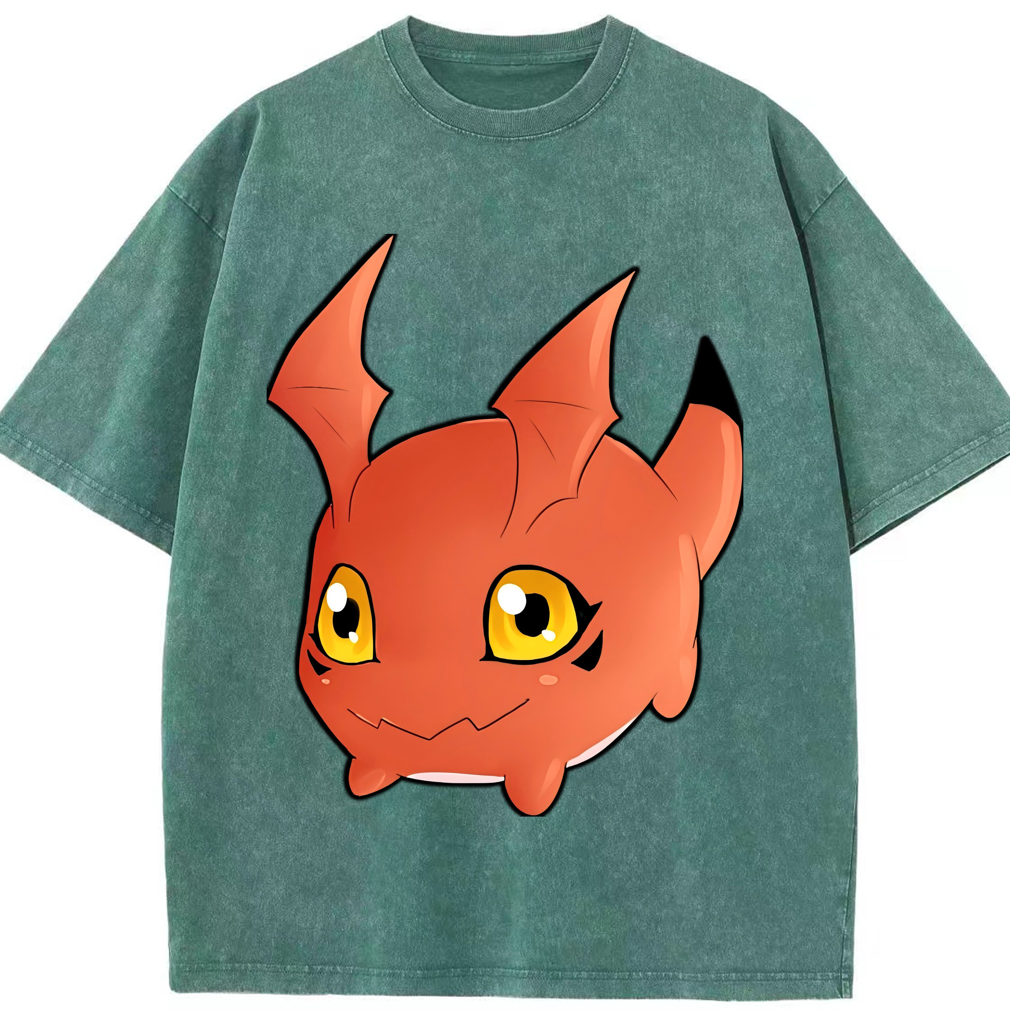 （画像用） Digimon デジタルモンスター/デジモン 綿100% ヴィンテージ風 半袖Tシャツ（フロントプリント）